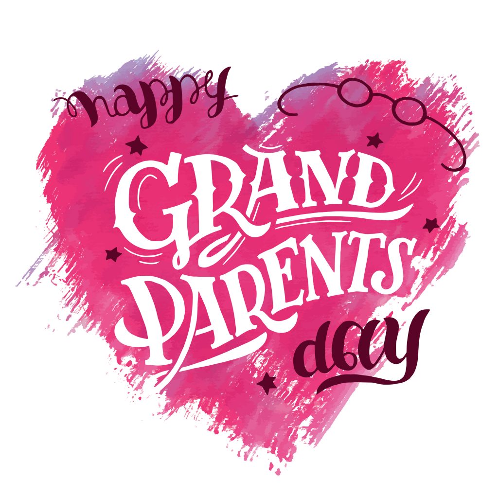 National Grandparents Day Celebration Free Vector Gambaran
