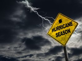 bigstock Hurricane Season Sign With Sto 133697546 scaled