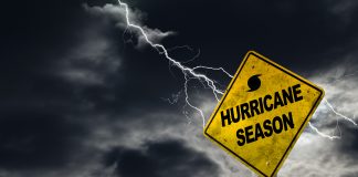 bigstock Hurricane Season Sign With Sto 133697546 scaled