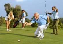 bigstock Happy senior golfer following 102933128 scaled