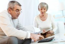 Image for pre nup article Elder Couple Checking Their Finances