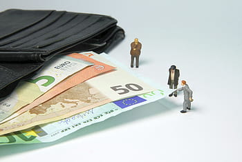 tax office fine miniature figures pension royalty free thumbnail