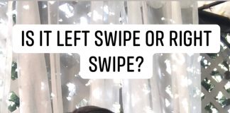 Is it left swipe or right swipe