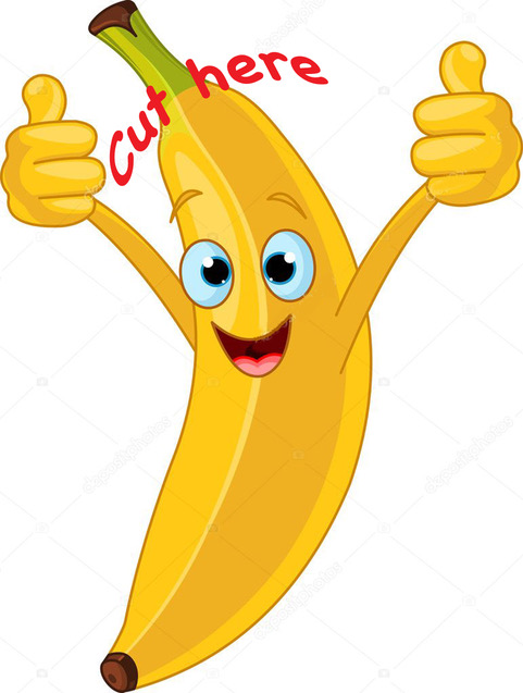 banana face clip art